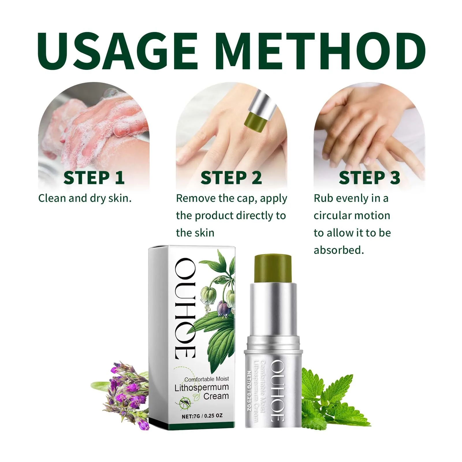 OUHOE Purple Grass Herbal Mosq - огляд і ціна Skincare Herbal