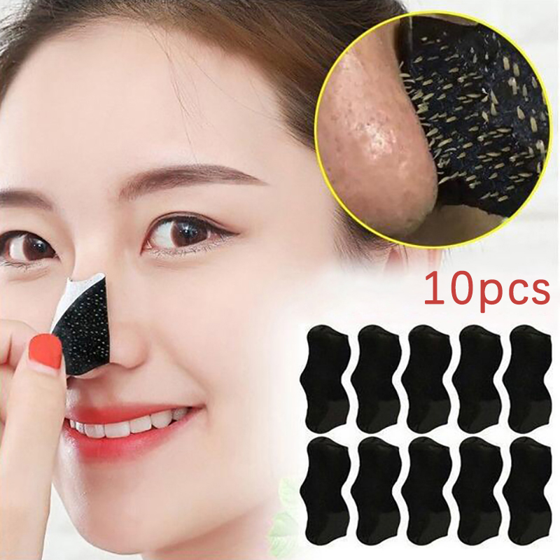 10Pcs Unisex Blackhead Remove  - огляд і ціна Charcoal Pore Strip