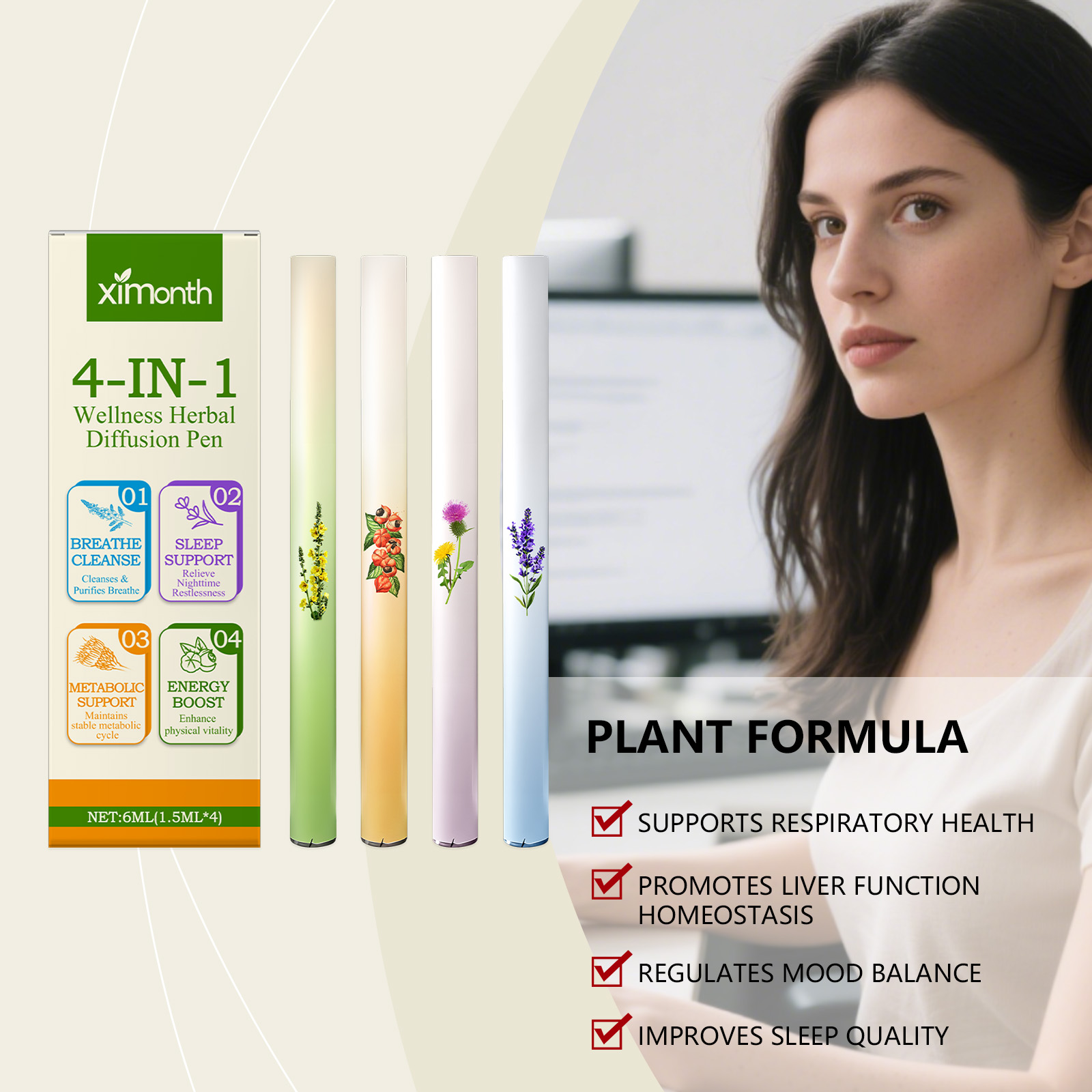 4 In 1 Air Freshening Pen Herb - огляд і ціна Skincare Herbal