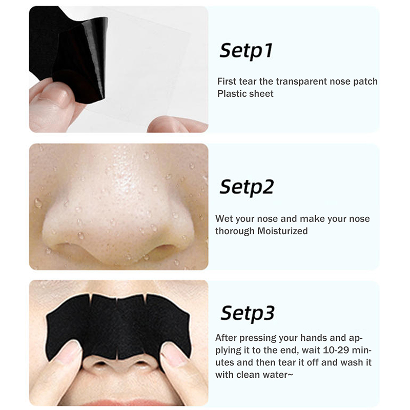 5/15/25/50 Pcs Bamboo Charcoal - огляд і ціна Charcoal Pore Strip