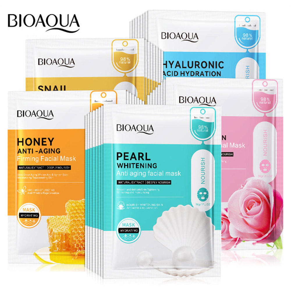 20pcs BIOAQUA Snail Hyaluronic - огляд і ціна Skincare Bioaqua