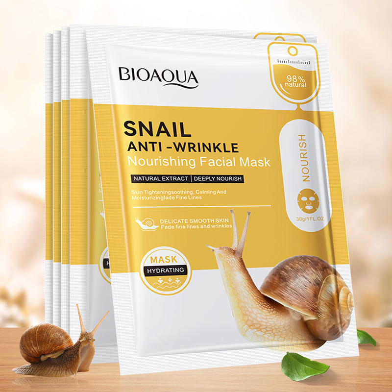 20pcs BIOAQUA Snail Hyaluronic - огляд і ціна Skincare Bioaqua