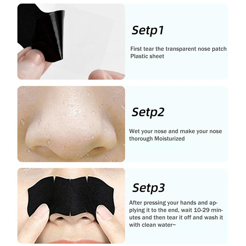 5/15/25/50 Pcs Bamboo Charcoal - огляд і ціна Charcoal Pore Strip