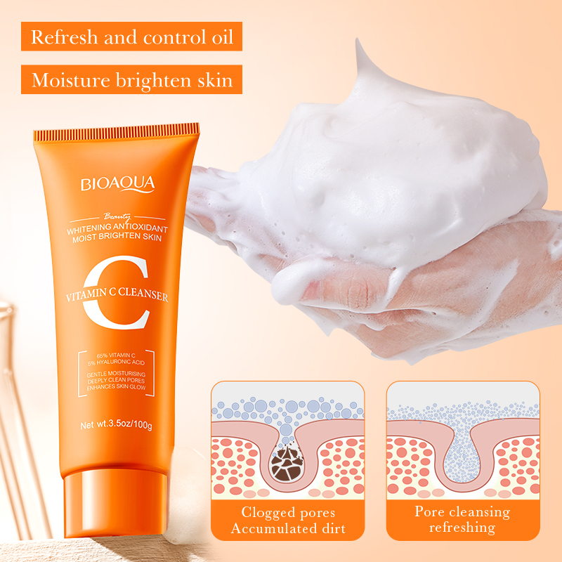 BIOAQUA Vitamin C Facial Clean - огляд і ціна Skincare Bioaqua