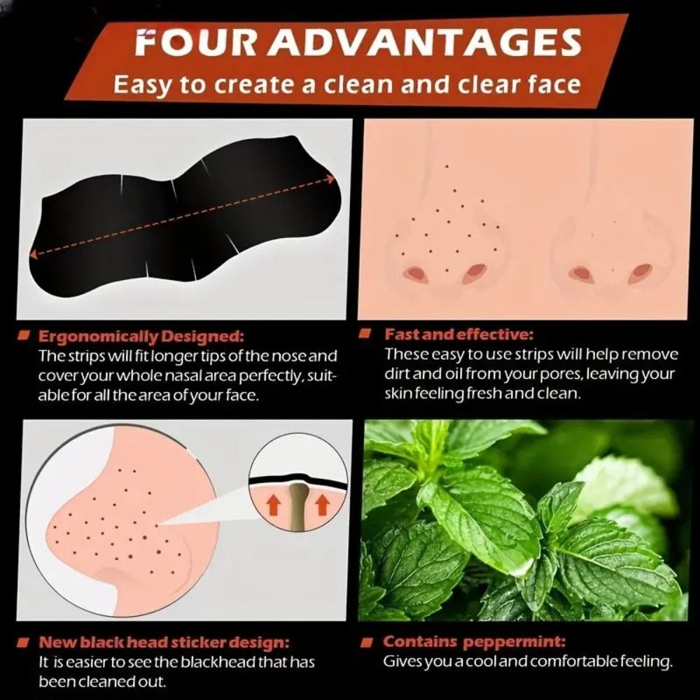 10PCS New Deep Cleaning Nose P - огляд і ціна Charcoal Pore Strip